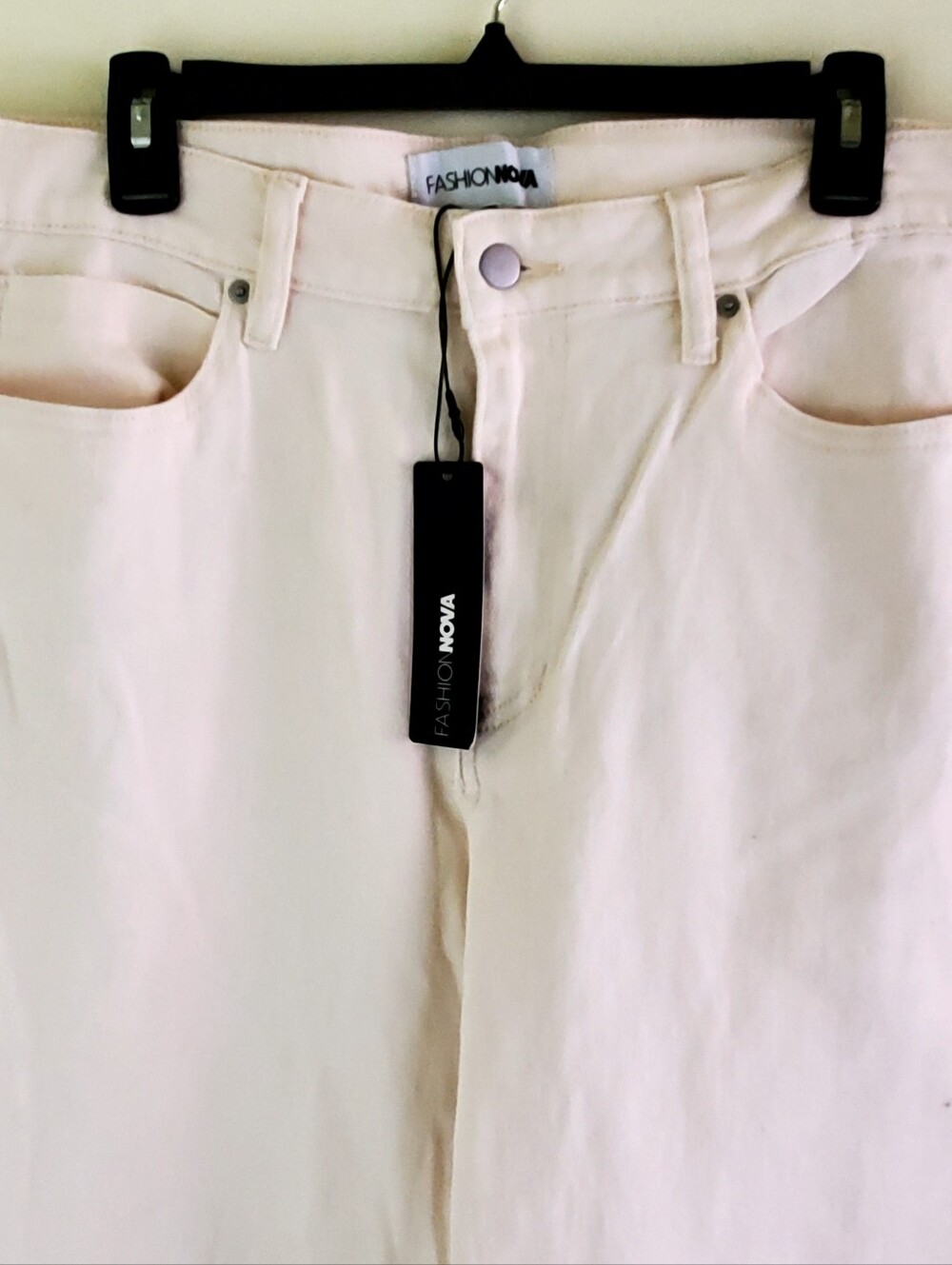 Fashion Nova High-Rise Creamy White Jeans